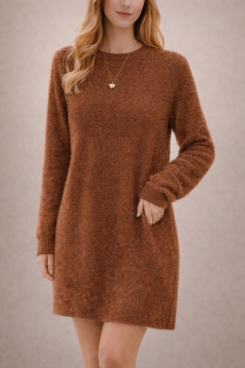 Robe pull manches longues