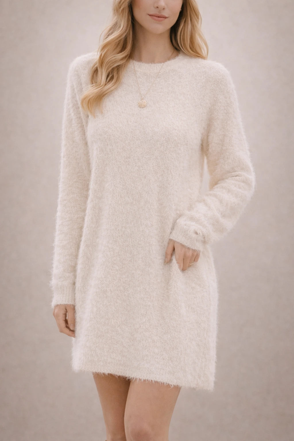 Robe pull manches longues