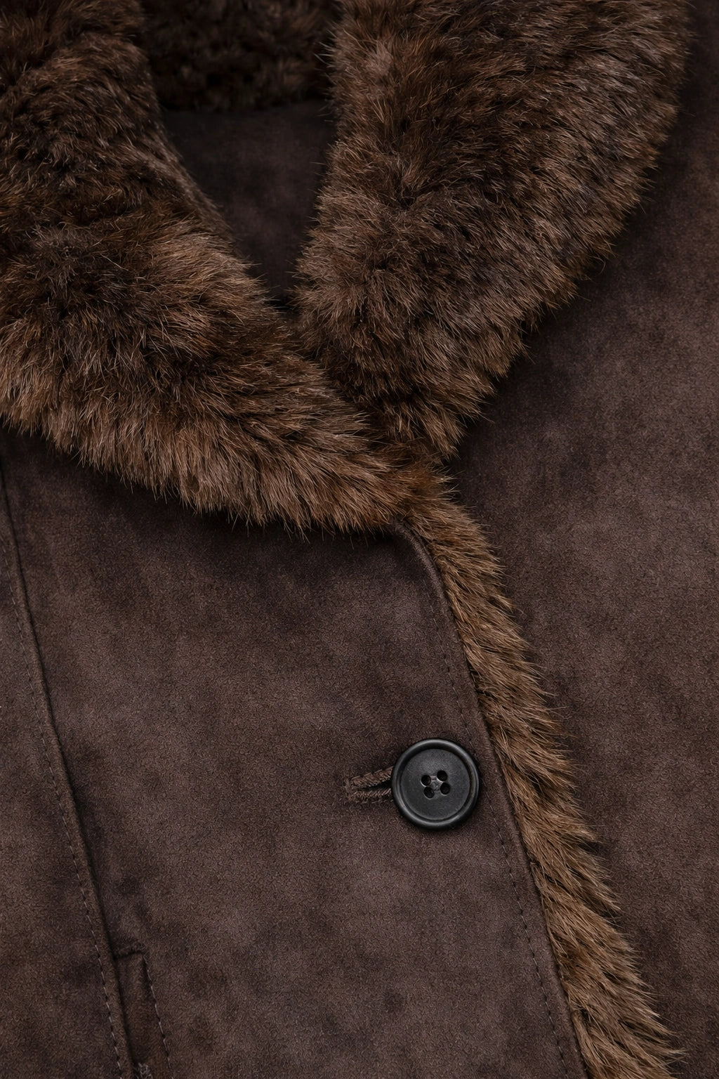 Veste Réversible Suédine & Fausse Fourrure