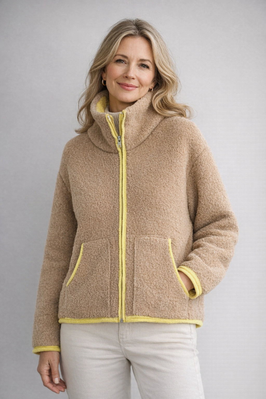 Veste polaire zippée teddy