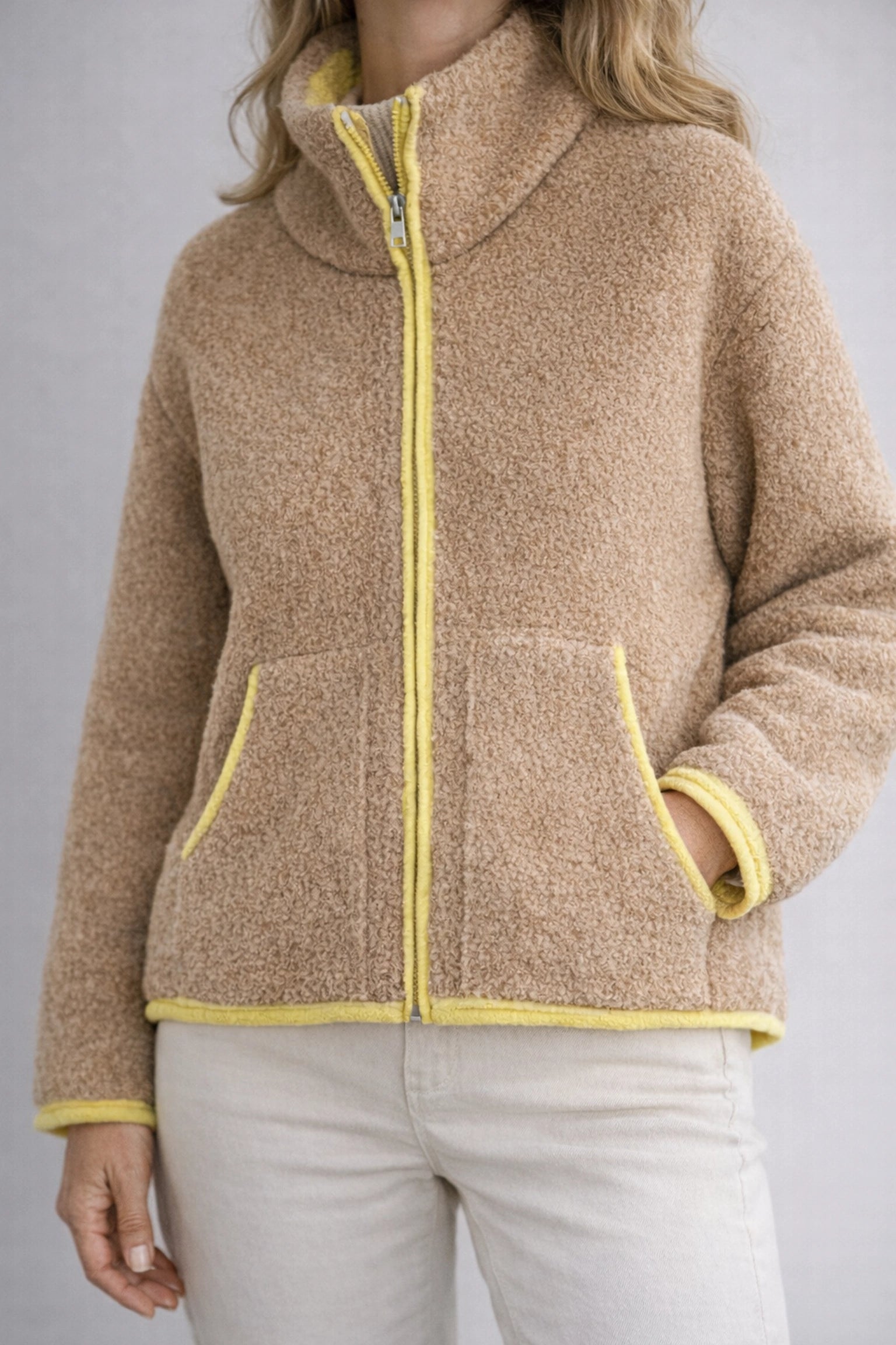 Veste polaire zippée teddy