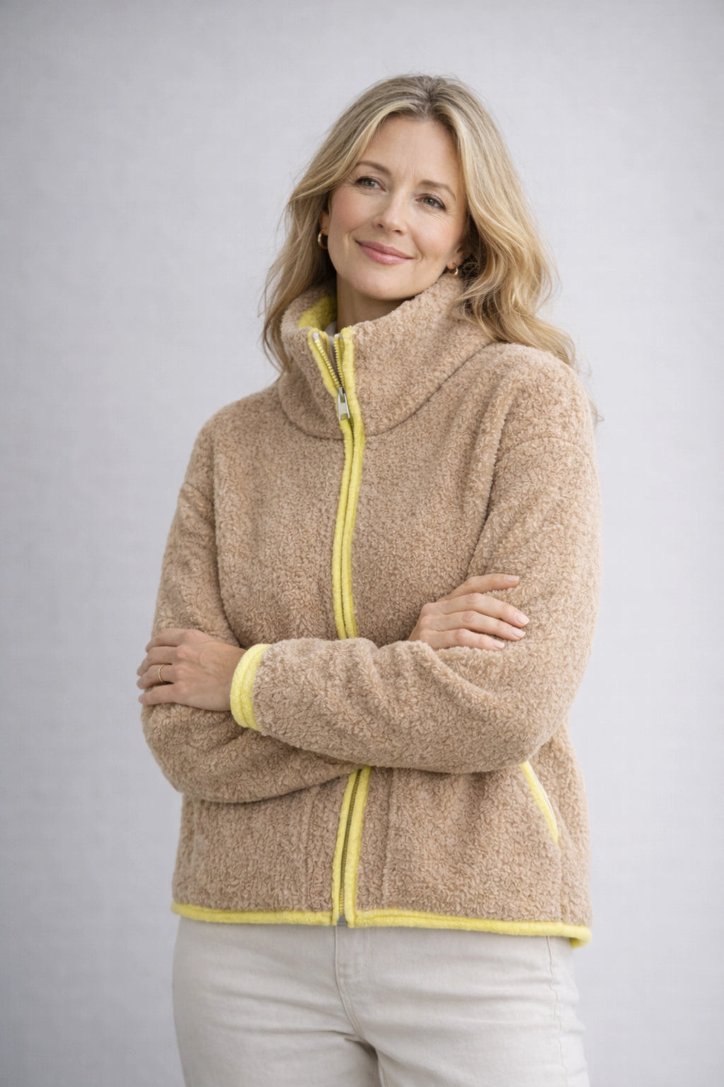 Veste polaire zippée teddy